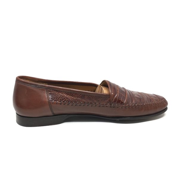 Mezlan Loafers Shoes Size 10 Brown Crocodile Liz main image 9